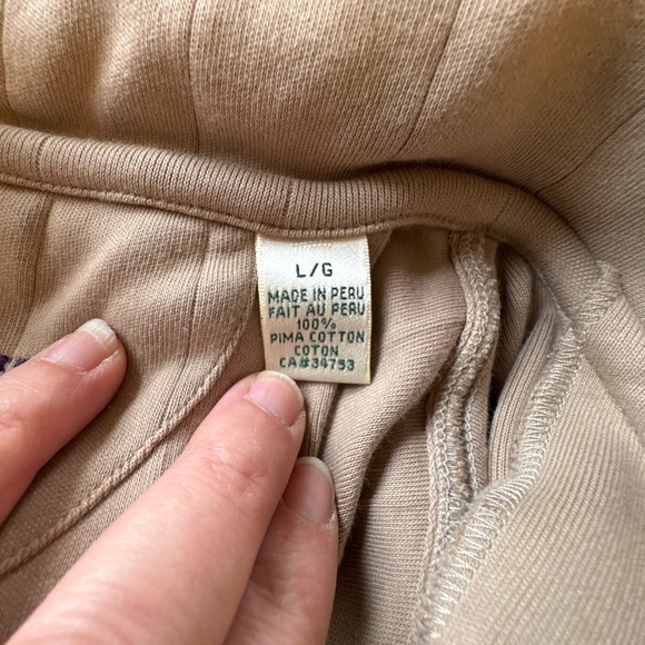 Fairway & Greene Men’s Golf Vest Large Beige Pima Cotton Full Zip Country Club - Picture 5 of 6